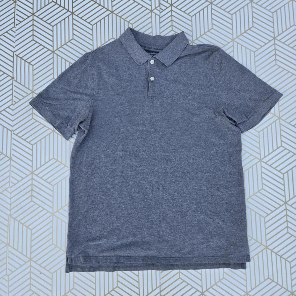 GoodFellow & Co Gray Polo Shirt Essential Cotton Size Large
